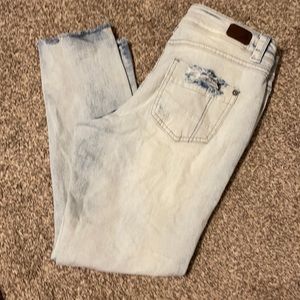 Rubber band stretch skinny jeans